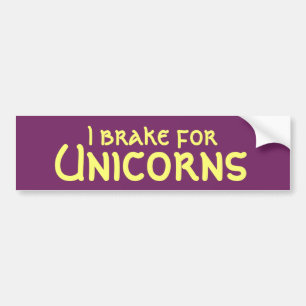 I rem voor Unicorns-Bumpersticker Bumpersticker