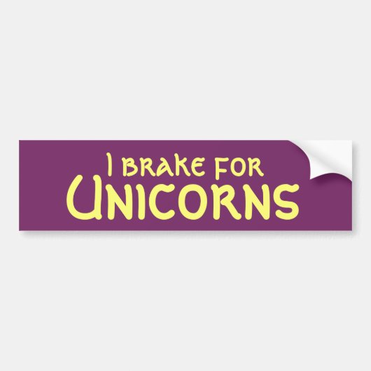 I rem voor Unicorns-Bumpersticker Bumpersticker (Voorkant)