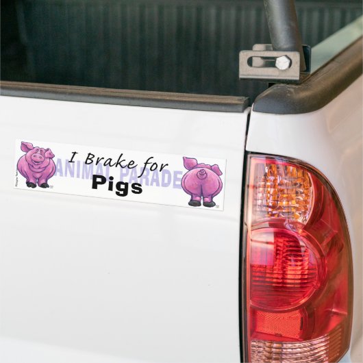 I Rem voor varkens Bumpersticker (Op Truck)