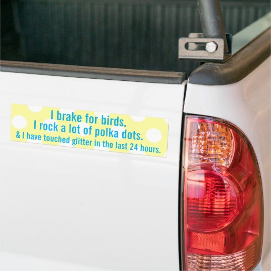 I rem voor vogels bumpersticker (Op Truck)