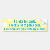 I rem voor vogels bumpersticker (Voorkant)