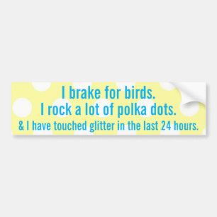 I rem voor vogels bumpersticker