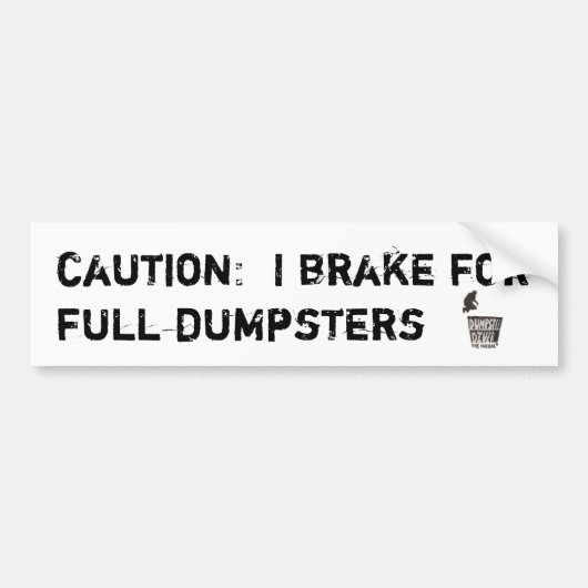I rem voor volledige dumpers bumpersticker (Voorkant)
