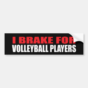 I Rem voor volleybalspelers Bumpersticker