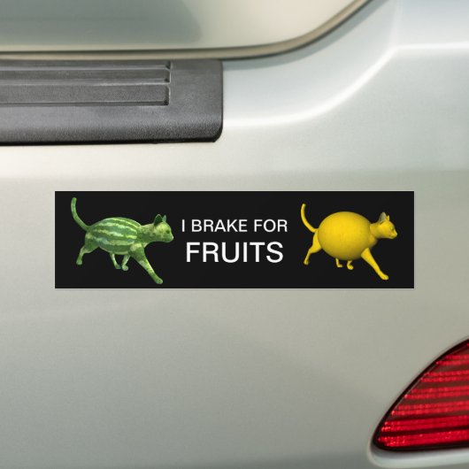I Rem voor vruchten Bumpersticker (Op auto)