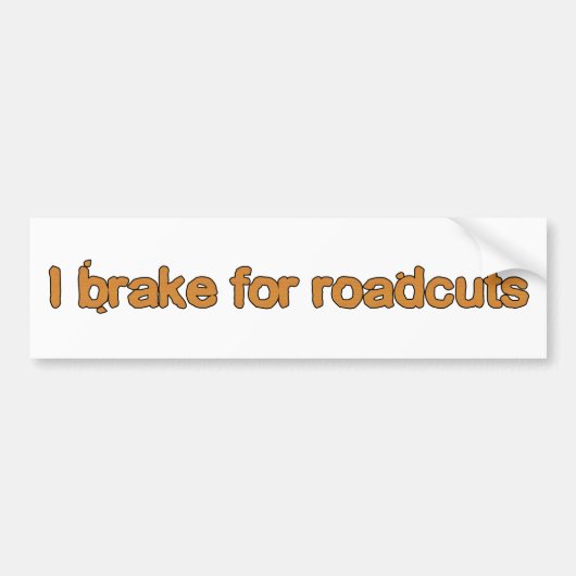 I rem voor wegversperringen bumpersticker (Voorkant)