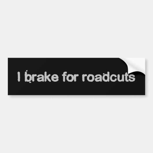 I rem voor wegversperringen bumpersticker (Voorkant)
