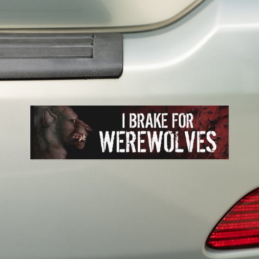I Rem voor Werewolves Bumpersticker (Op auto)