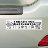 I Rem voor wilde bloemen Bumpersticker (Op auto)