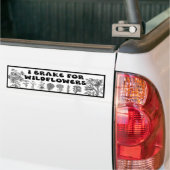 I Rem voor wilde bloemen Bumpersticker (Op Truck)