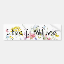 I Rem voor wilde bloemen Bumpersticker