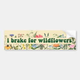 i rem voor wilde bloemen bumpersticker
