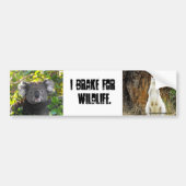 I rem voor wilde dieren bumpersticker (Voorkant)