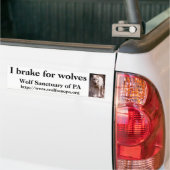 I rem voor wolven bumpersticker (Op Truck)