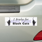 I Rem voor zwarte katten Bumpersticker (Op auto)