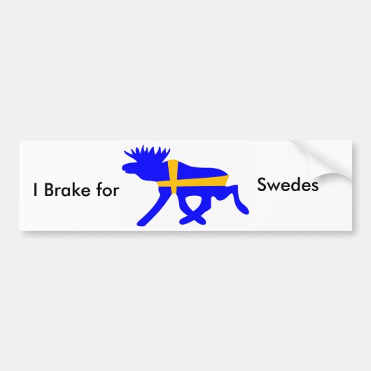 I rem voor Zweden, bumpersticker (Voorkant)