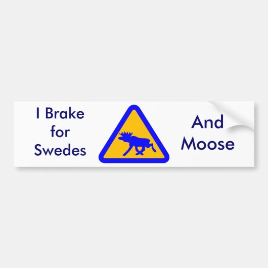 I rem voor Zweden, bumpersticker (Voorkant)