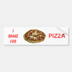 I remmen voor Bumpersticker van Pizza