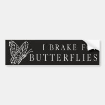 I remmen voor Butterflies Fun Elegant Bumpersticke