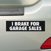 I remmen voor garageverkoop bumpersticker (Op auto)