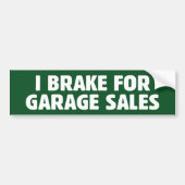 I remmen voor garageverkoop bumpersticker (Voorkant)