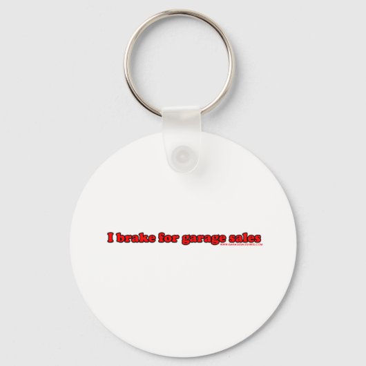 I remmen voor garageverkoop sleutelhanger (Voorkant)