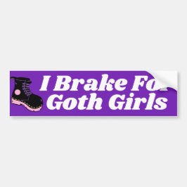 I remmen voor Gothic meisjes Bumpersticker