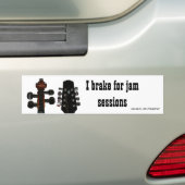 I remmen voor Jam Sessions Bumpersticker (Op auto)