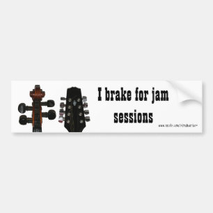 I remmen voor Jam Sessions Bumpersticker
