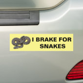 I remmen voor slangen Bumpersticker (Op auto)