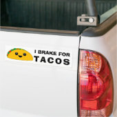 I remmen voor Tacos Cute Kawaii Bumpersticker (Op Truck)