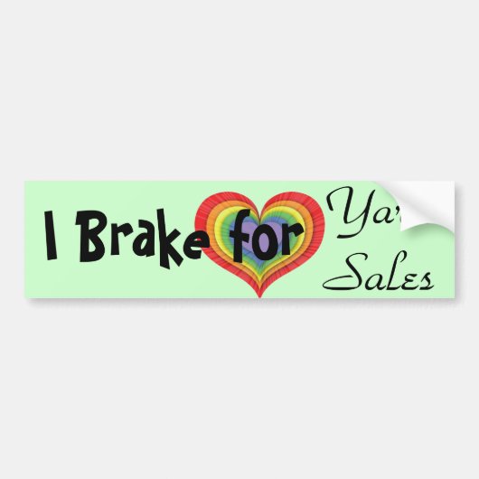 I remmen voor verkoop op yard bumpersticker (Voorkant)