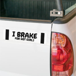 I remmen voor warme meisjes bumpersticker