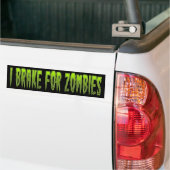I remmen voor Zombies Bumpersticker (Op Truck)