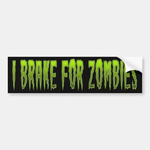 I remmen voor Zombies Bumpersticker