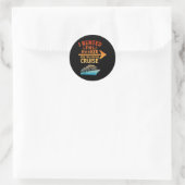 I Rented This Funny Cruise Ronde Sticker (Tas)
