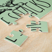 I Require Snacks Cute Bunny Rabbit Legpuzzel (Zijkant)