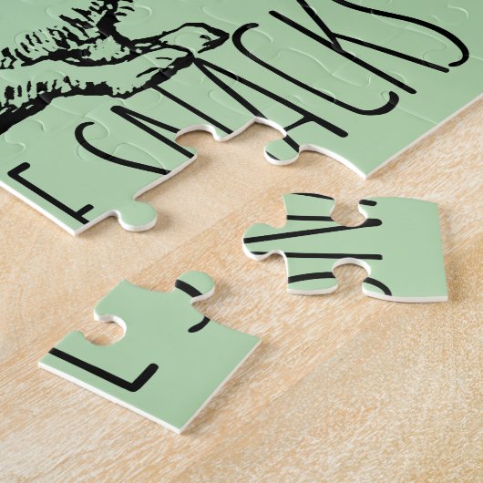 I Require Snacks Cute Bunny Rabbit Legpuzzel (Zijkant)