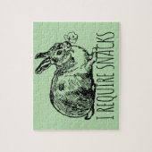 I Require Snacks Cute Bunny Rabbit Legpuzzel (Verticaal)