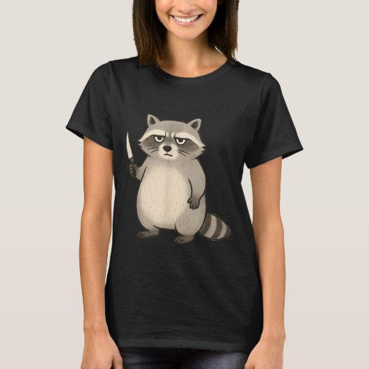 I Require Snacks Funny Mpy Raccoon Trash Meme Snac T-shirt (Voorkant)