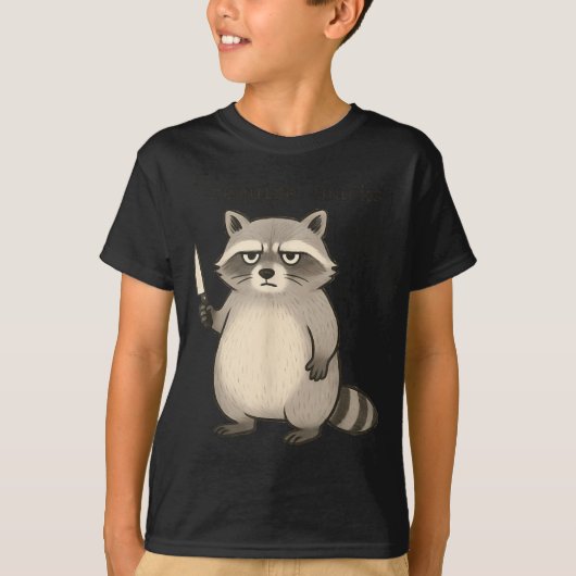 I Require Snacks Funny Mpy Raccoon Trash Meme Snac T-shirt (Voorkant)