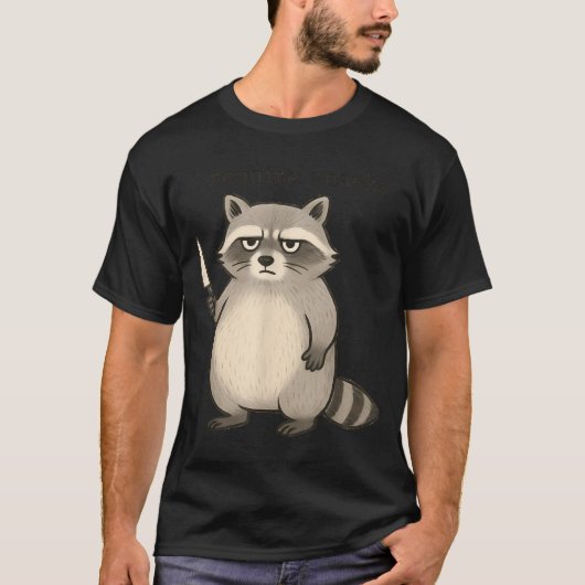 I Require Snacks Funny Mpy Raccoon Trash Meme Snac T-shirt (Voorkant)