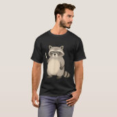 I Require Snacks Funny Mpy Raccoon Trash Meme Snac T-shirt (Voorkant volledig)