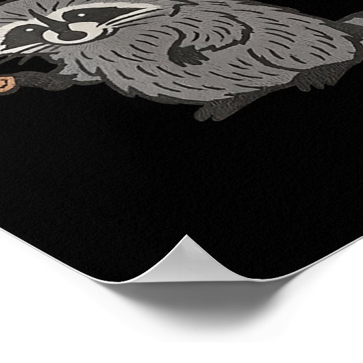 I Require Snacks Raccoon Shirt Men Women Funny Rac Poster (Hoek)