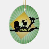 i RESCUE SILHOUETTE Keramisch Ornament (Rechts)