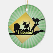 i RESCUE SILHOUETTE Keramisch Ornament (Links)