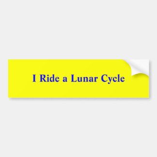 I Ride a Lunar Cycle Bumpersticker