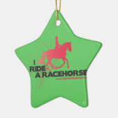 I Ride a Racehorse Tree Ornaments Keramisch Ornament (Links)