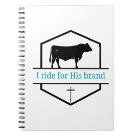 I ride for His brand notebook Notitieboek