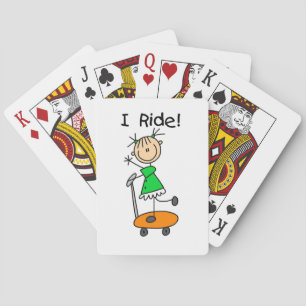 I Ride - Meisje op scooter Speelkaarten